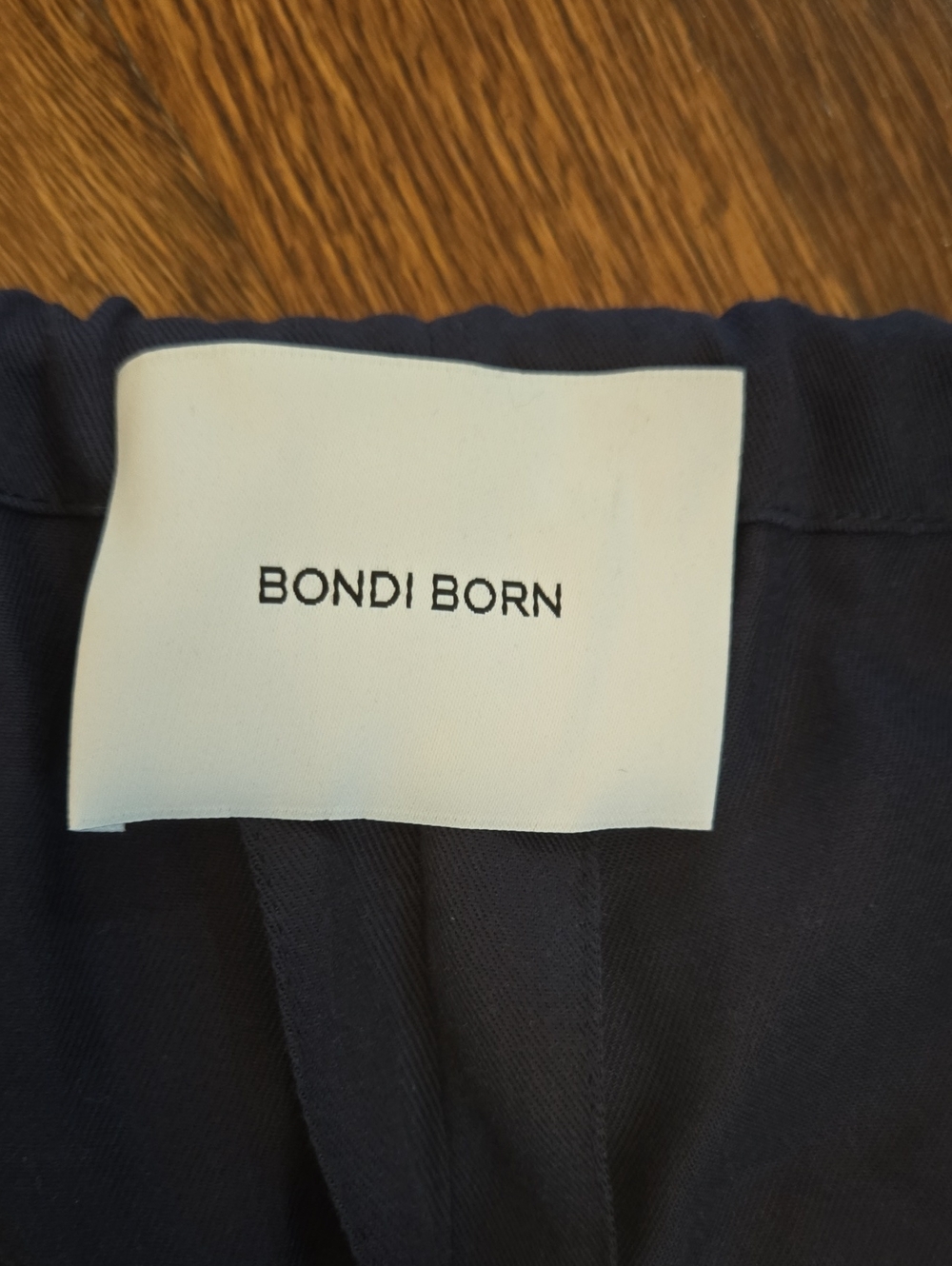 BONDI BORN Navy Wide-Leg Drawstring Lounge Pants Size XL - Picture 2 of 6